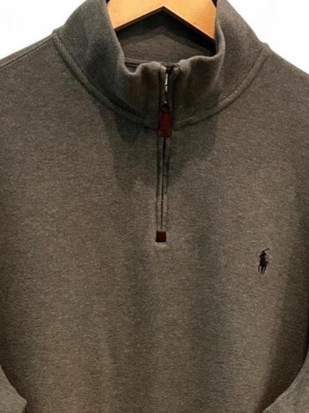 Men’s Ralph Lauren Ribbed 1/4-Zip Sweater - Picture 4 of 8